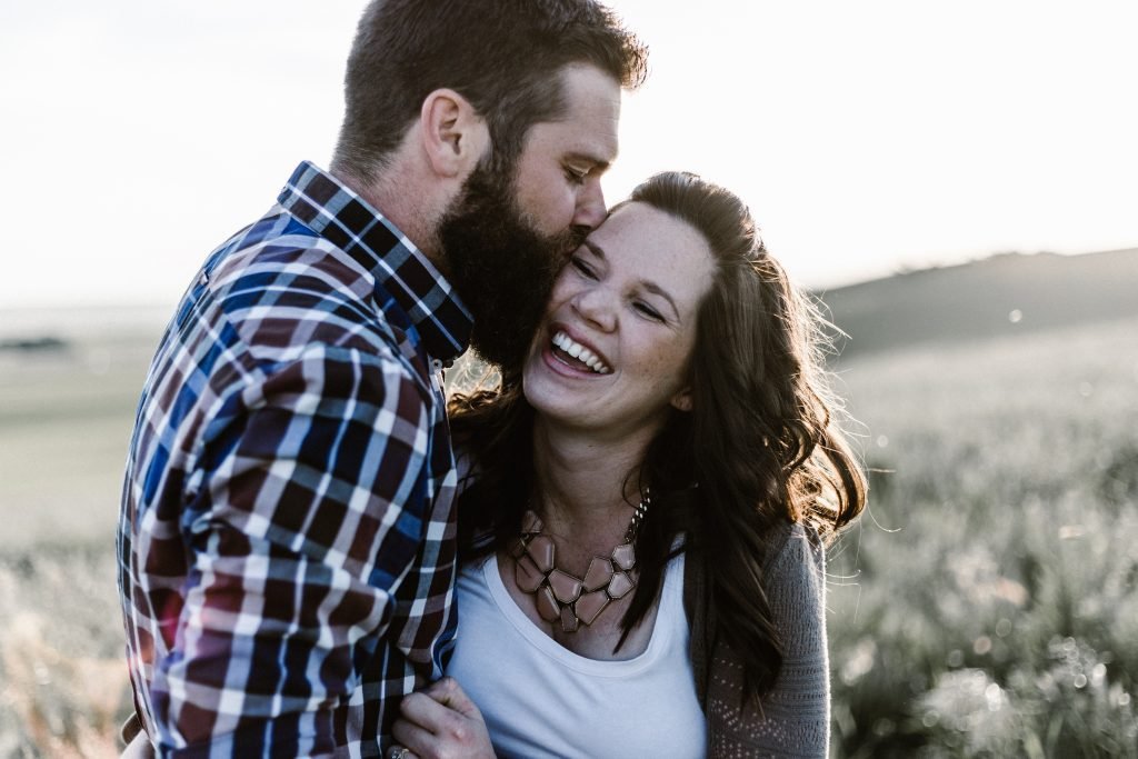 Happy Couple Relationship in a meadow